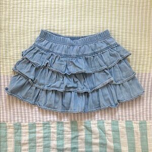 Hanna Andersson Ruffle Denim Skort